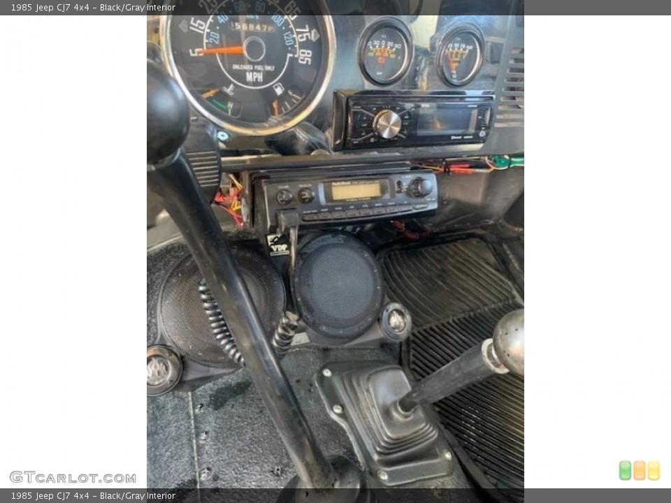 Black/Gray Interior Gauges for the 1985 Jeep CJ7 4x4 #144904423