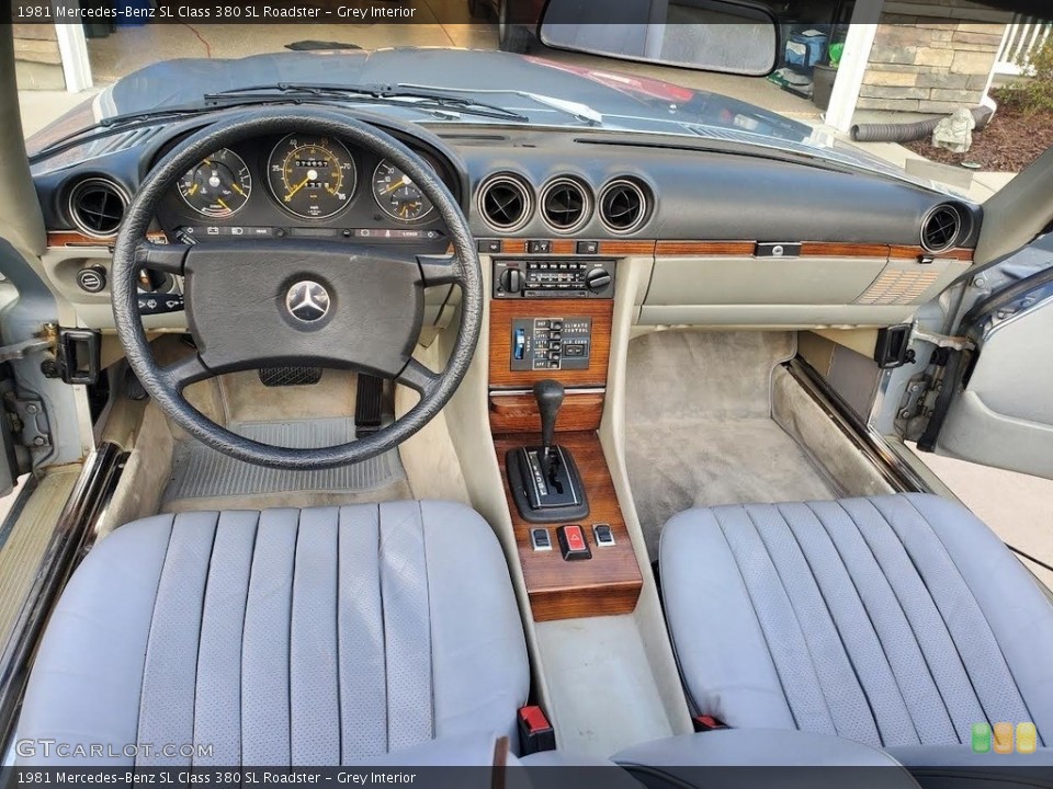 Grey Interior Prime Interior for the 1981 Mercedes-Benz SL Class 380 SL Roadster #144904567