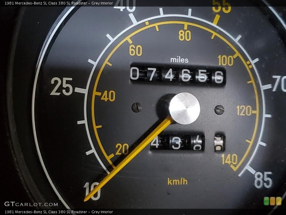 Grey Interior Gauges for the 1981 Mercedes-Benz SL Class 380 SL Roadster #144904594
