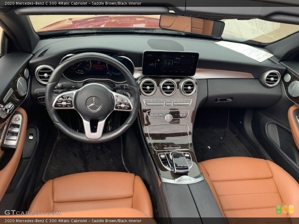 Saddle Brown/Black Interior Photo for the 2020 Mercedes-Benz C 300 4Matic Cabriolet #144904954