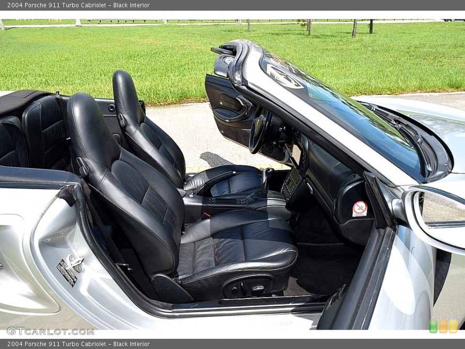 Black Interior Front Seat for the 2004 Porsche 911 Turbo Cabriolet #144906108