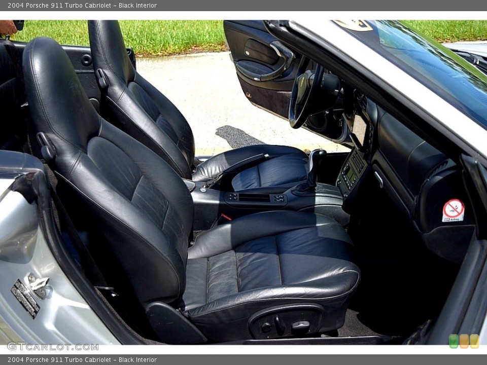 Black Interior Front Seat for the 2004 Porsche 911 Turbo Cabriolet #144906132