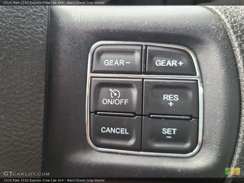 Black/Diesel Gray Interior Steering Wheel for the 2016 Ram 1500 Express Crew Cab 4x4 #144906678
