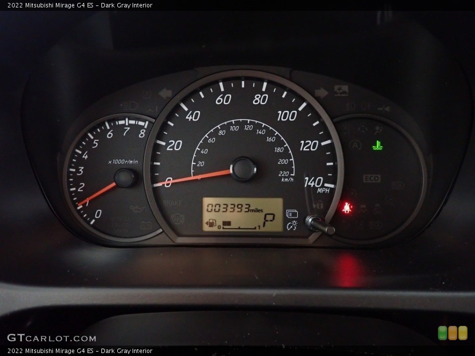 Dark Gray Interior Gauges for the 2022 Mitsubishi Mirage G4 ES #144907659