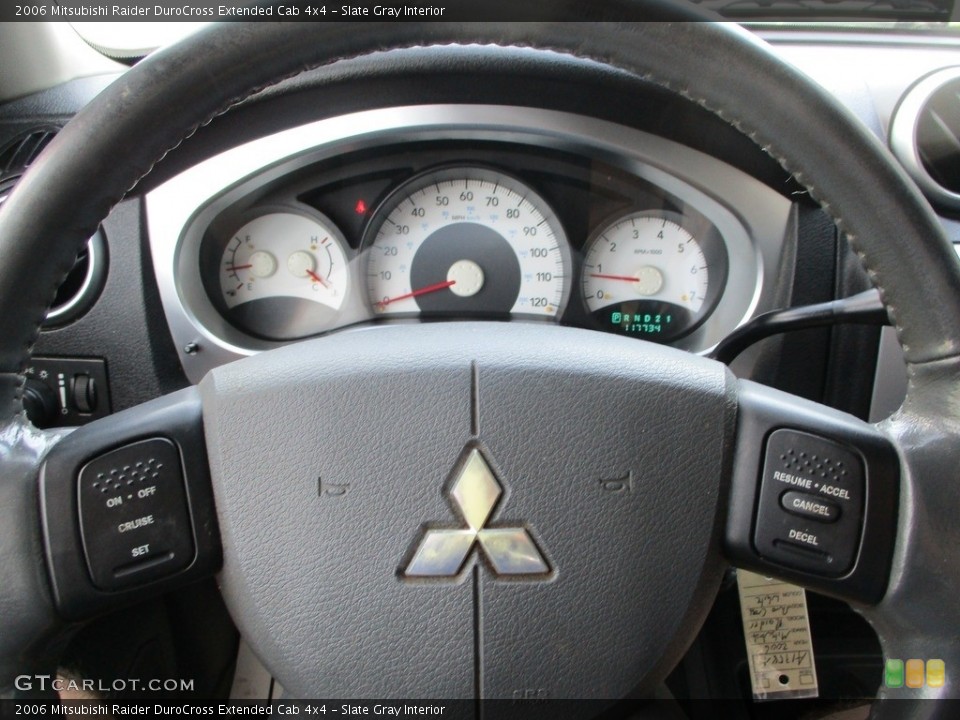 Slate Gray Interior Steering Wheel for the 2006 Mitsubishi Raider DuroCross Extended Cab 4x4 #144907665