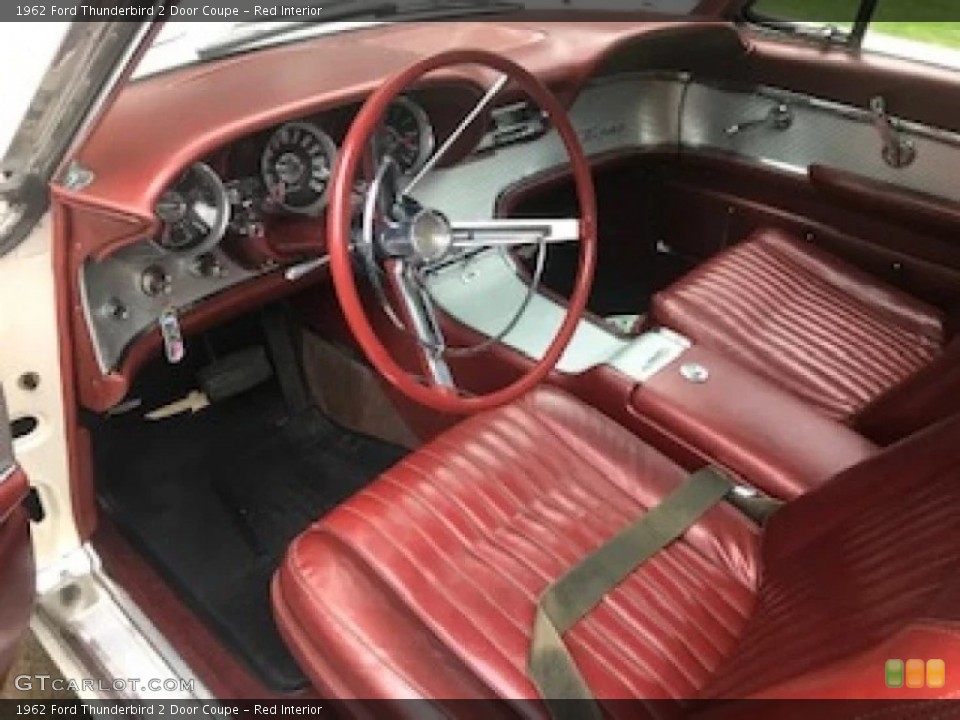 Red Interior Photo for the 1962 Ford Thunderbird 2 Door Coupe #144908439