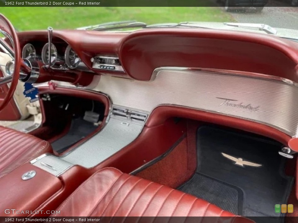 Red Interior Front Seat for the 1962 Ford Thunderbird 2 Door Coupe #144908463