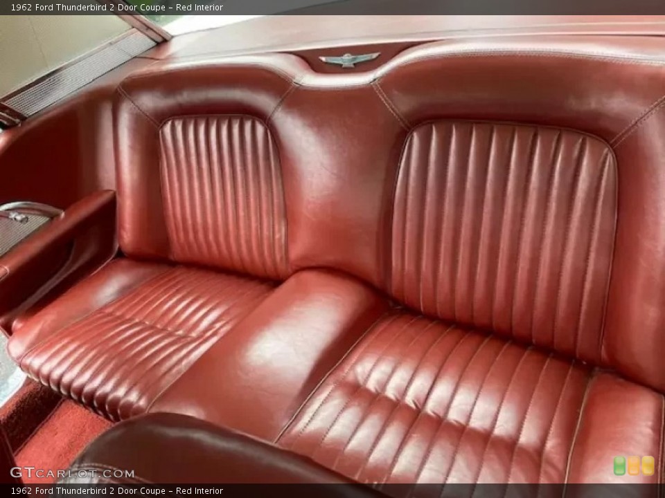 Red Interior Rear Seat for the 1962 Ford Thunderbird 2 Door Coupe #144908490
