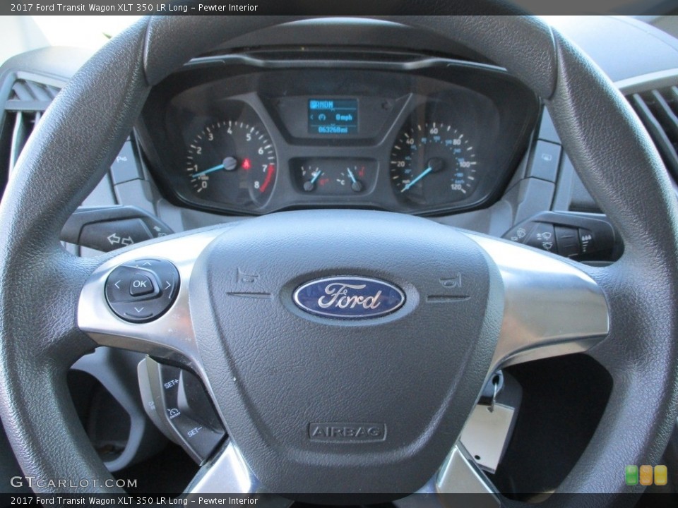 Pewter Interior Steering Wheel for the 2017 Ford Transit Wagon XLT 350 LR Long #144909234