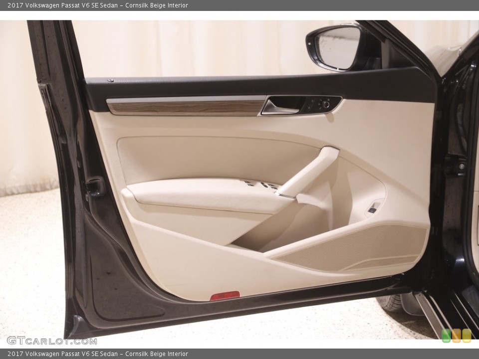 Cornsilk Beige Interior Door Panel for the 2017 Volkswagen Passat V6 SE Sedan #144910398