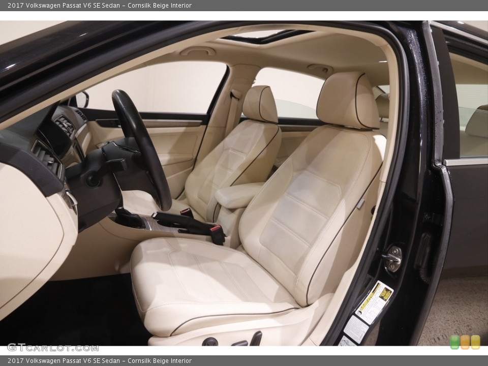 Cornsilk Beige Interior Photo for the 2017 Volkswagen Passat V6 SE Sedan #144910410