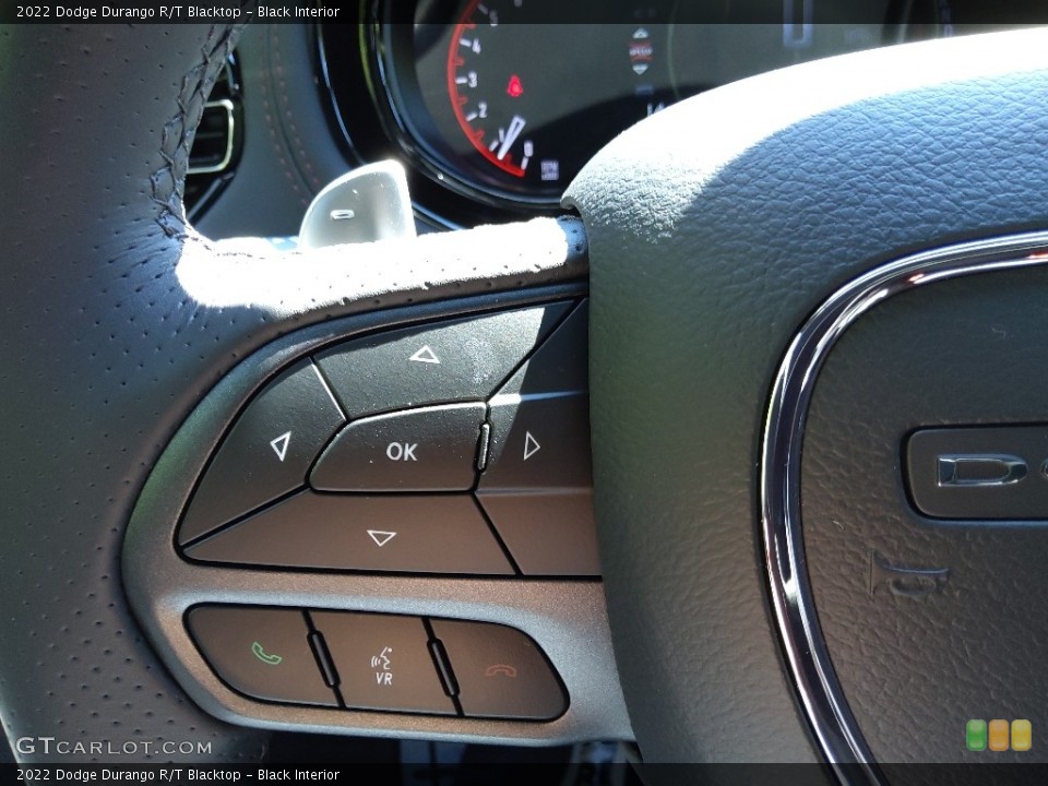 Black Interior Steering Wheel for the 2022 Dodge Durango R/T Blacktop #144910851