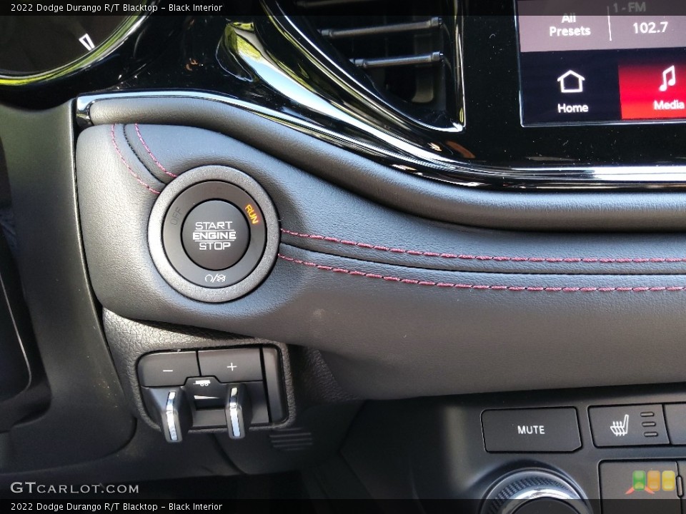 Black Interior Controls for the 2022 Dodge Durango R/T Blacktop #144910869