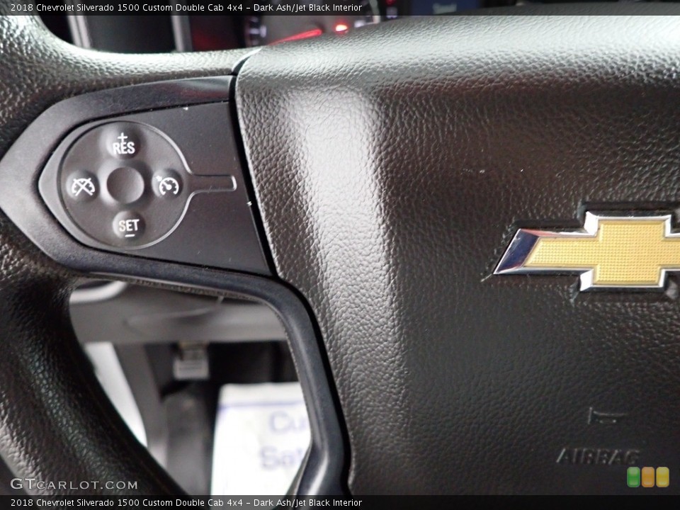 Dark Ash/Jet Black Interior Steering Wheel for the 2018 Chevrolet Silverado 1500 Custom Double Cab 4x4 #144912985