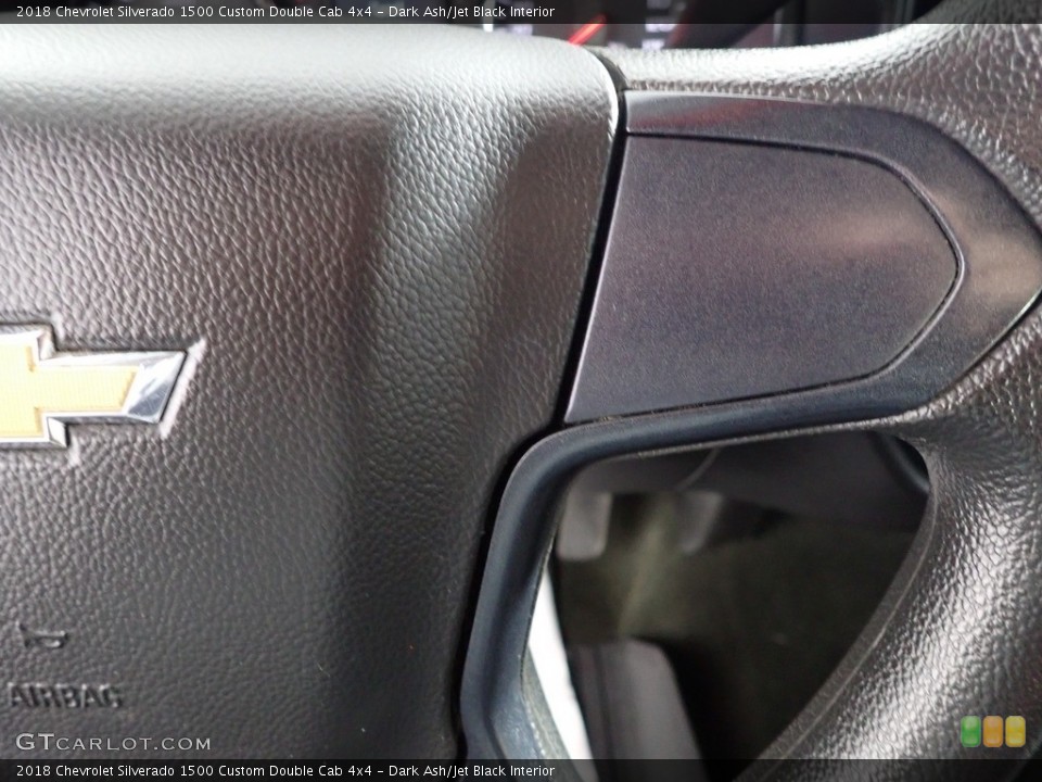 Dark Ash/Jet Black Interior Steering Wheel for the 2018 Chevrolet Silverado 1500 Custom Double Cab 4x4 #144913012