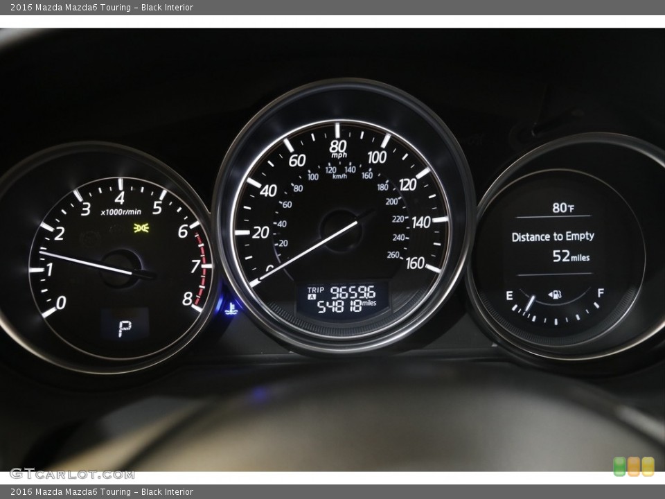 Black Interior Gauges for the 2016 Mazda Mazda6 Touring #144913396