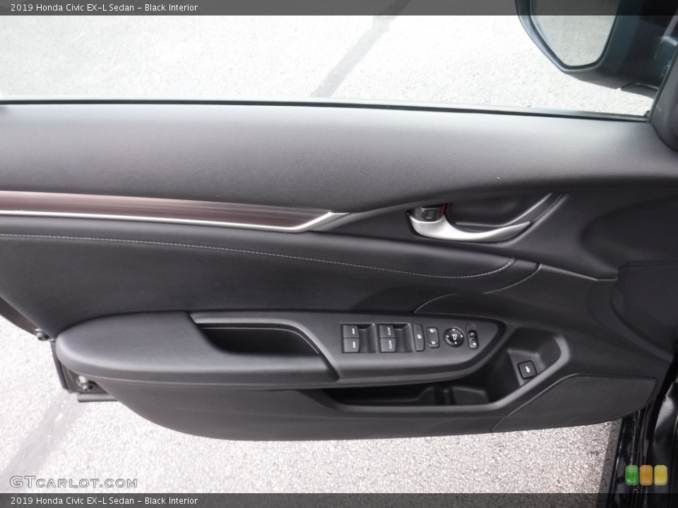 Black Interior Door Panel for the 2019 Honda Civic EX-L Sedan #144914596