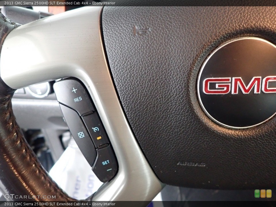Ebony Interior Steering Wheel for the 2013 GMC Sierra 2500HD SLT Extended Cab 4x4 #144916003