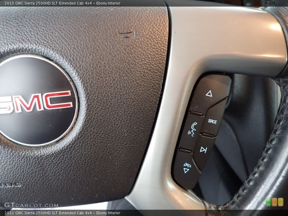Ebony Interior Steering Wheel for the 2013 GMC Sierra 2500HD SLT Extended Cab 4x4 #144916024