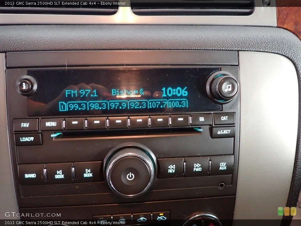 Ebony Interior Controls for the 2013 GMC Sierra 2500HD SLT Extended Cab 4x4 #144916060