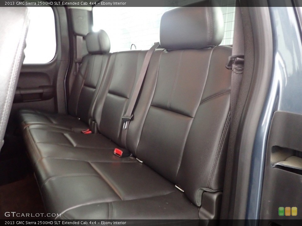 Ebony Interior Rear Seat for the 2013 GMC Sierra 2500HD SLT Extended Cab 4x4 #144916150