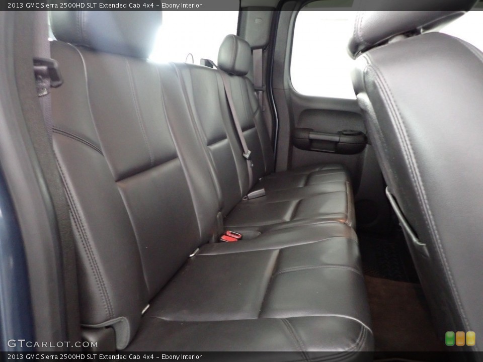 Ebony Interior Rear Seat for the 2013 GMC Sierra 2500HD SLT Extended Cab 4x4 #144916252