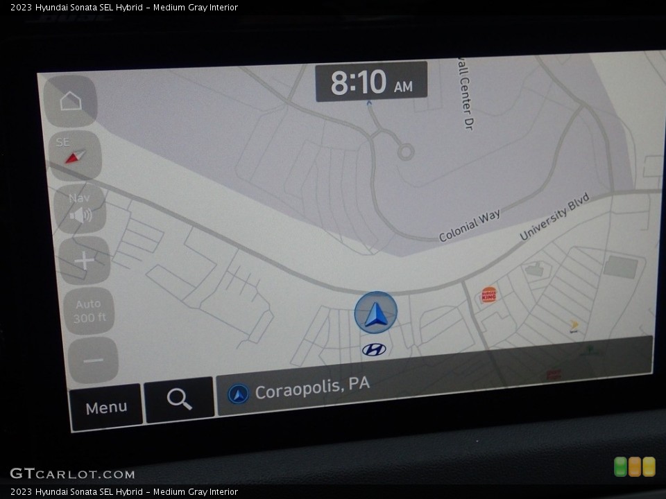 Medium Gray Interior Navigation for the 2023 Hyundai Sonata SEL Hybrid #144916570