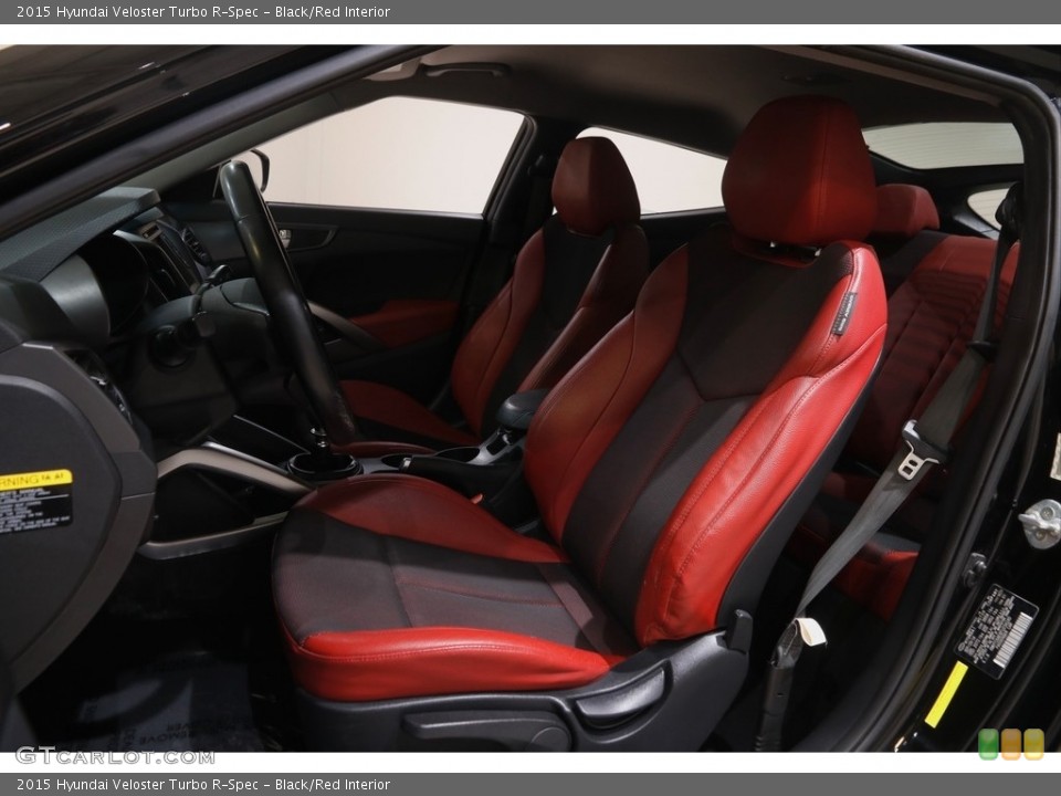 Black/Red Interior Front Seat for the 2015 Hyundai Veloster Turbo R-Spec #144917947