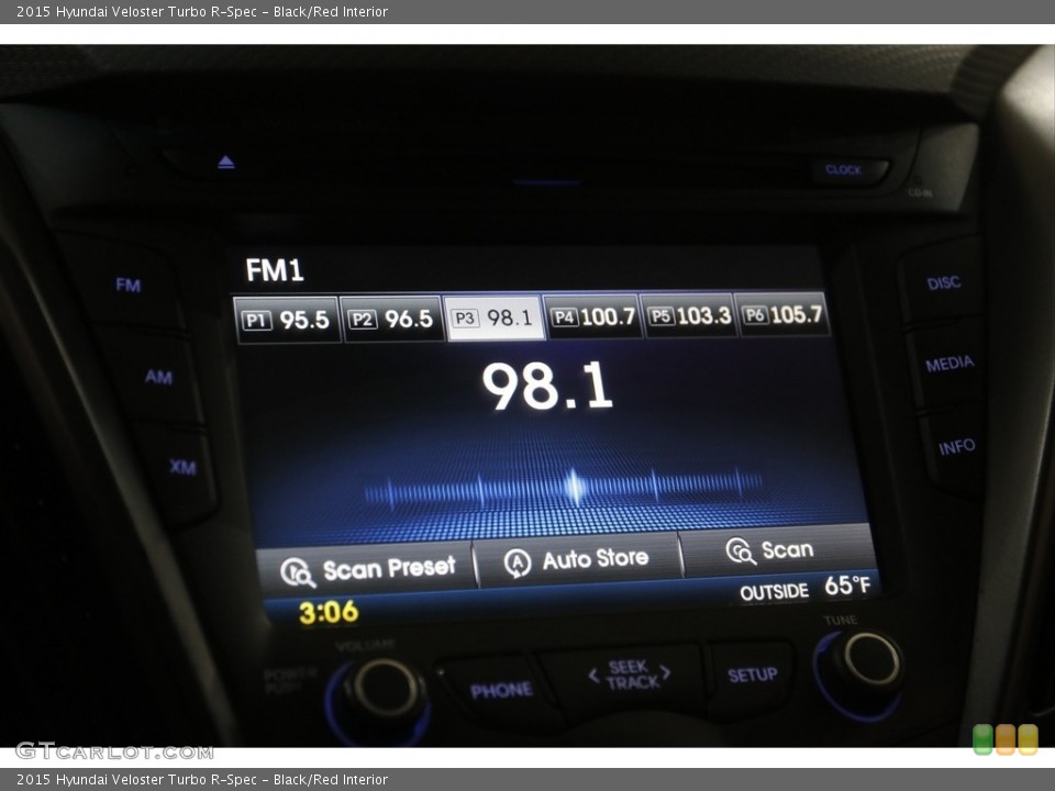 Black/Red Interior Audio System for the 2015 Hyundai Veloster Turbo R-Spec #144918010
