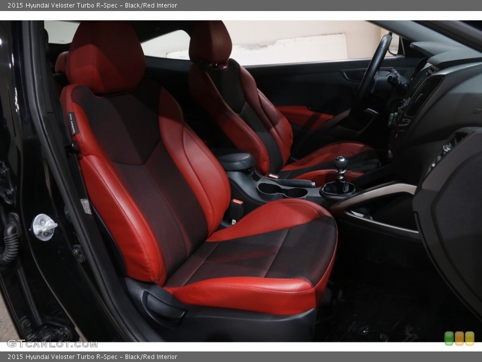 Black/Red Interior Front Seat for the 2015 Hyundai Veloster Turbo R-Spec #144918079