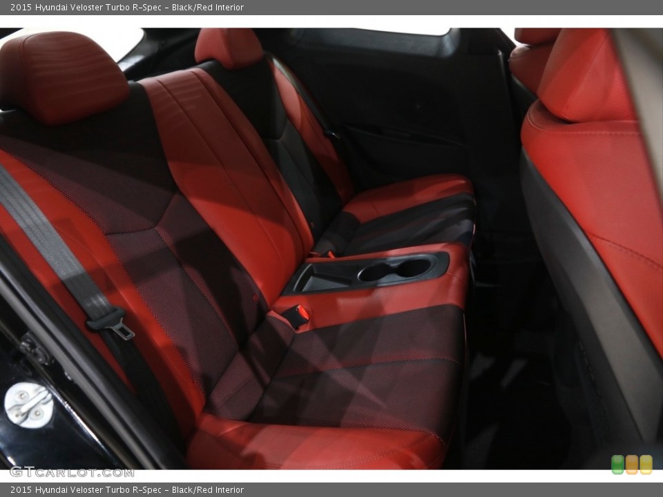 Black/Red Interior Rear Seat for the 2015 Hyundai Veloster Turbo R-Spec #144918091