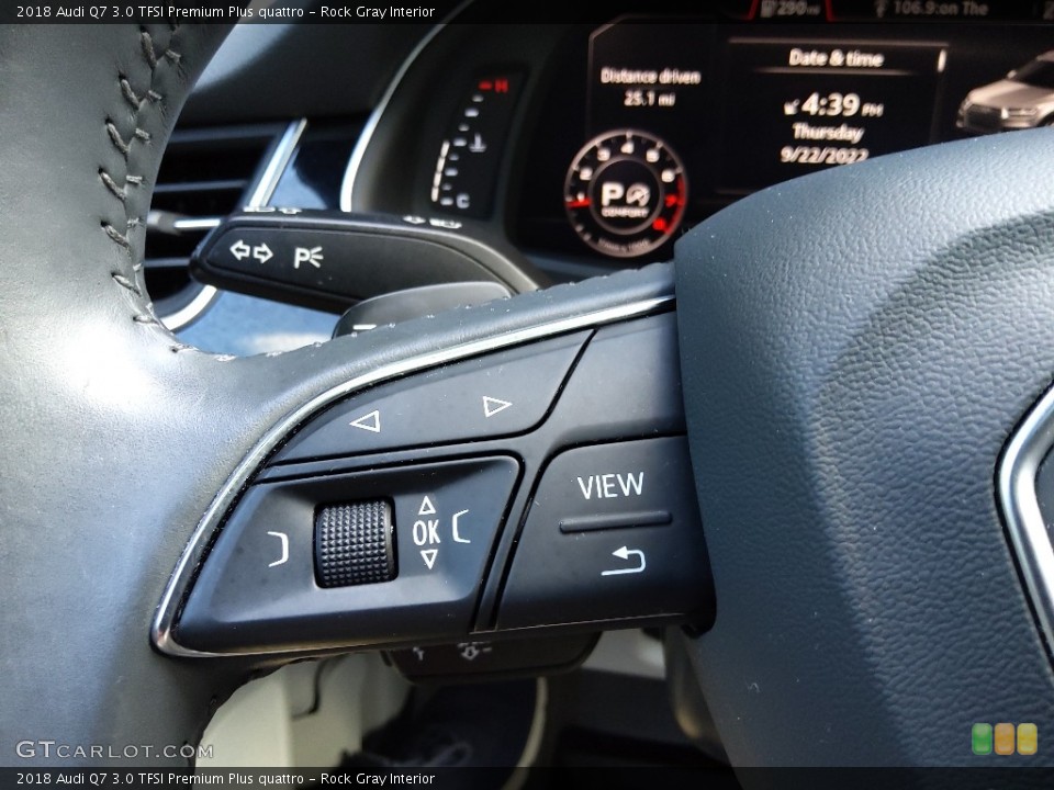 Rock Gray Interior Steering Wheel for the 2018 Audi Q7 3.0 TFSI Premium Plus quattro #144918136