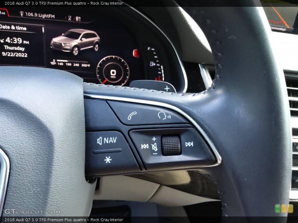 Rock Gray Interior Steering Wheel for the 2018 Audi Q7 3.0 TFSI Premium Plus quattro #144918151