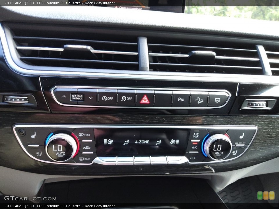 Rock Gray Interior Controls for the 2018 Audi Q7 3.0 TFSI Premium Plus quattro #144918256