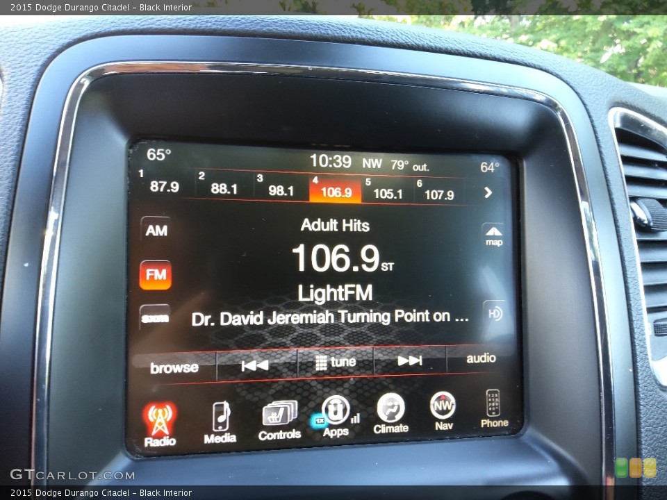Black Interior Audio System for the 2015 Dodge Durango Citadel #144918880