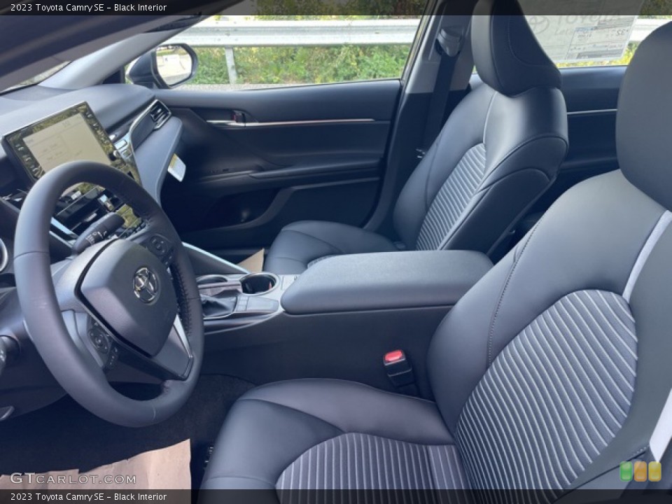 Black Interior Front Seat for the 2023 Toyota Camry SE #144919225