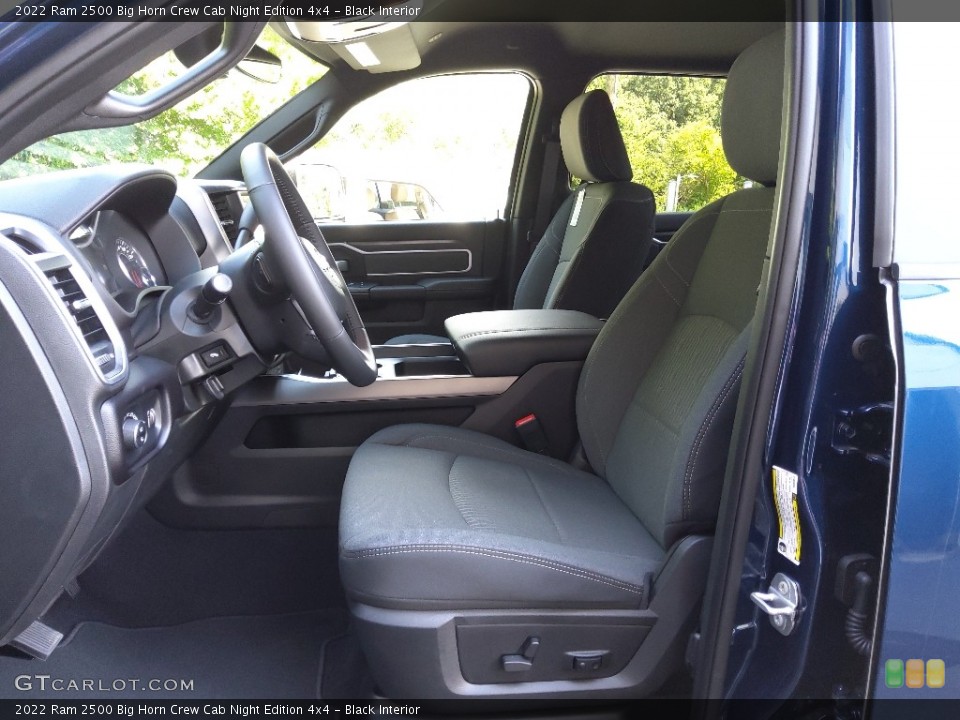 Black Interior Photo for the 2022 Ram 2500 Big Horn Crew Cab Night Edition 4x4 #144919261