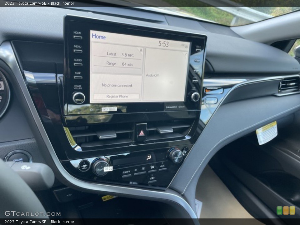 Black Interior Controls for the 2023 Toyota Camry SE #144919285