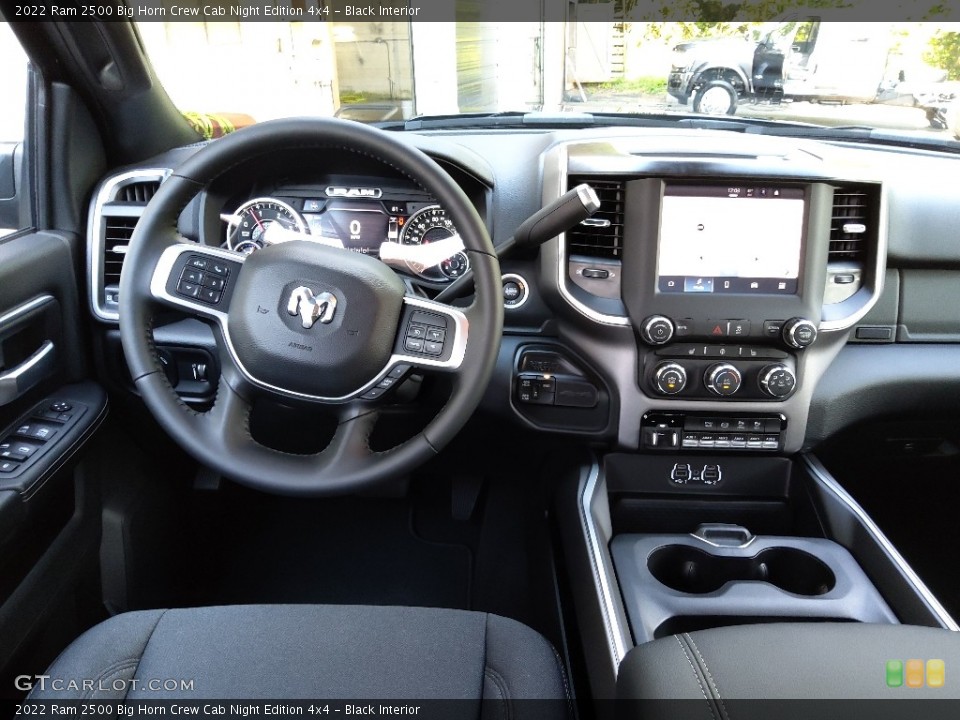 Black Interior Dashboard for the 2022 Ram 2500 Big Horn Crew Cab Night Edition 4x4 #144919372