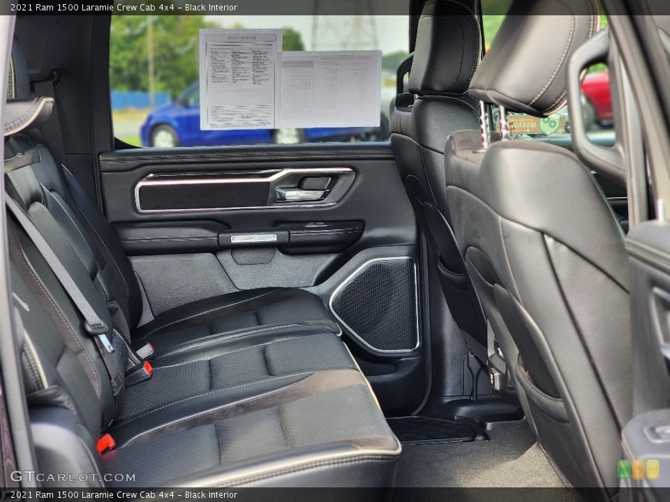 Black Interior Rear Seat for the 2021 Ram 1500 Laramie Crew Cab 4x4 #144920835