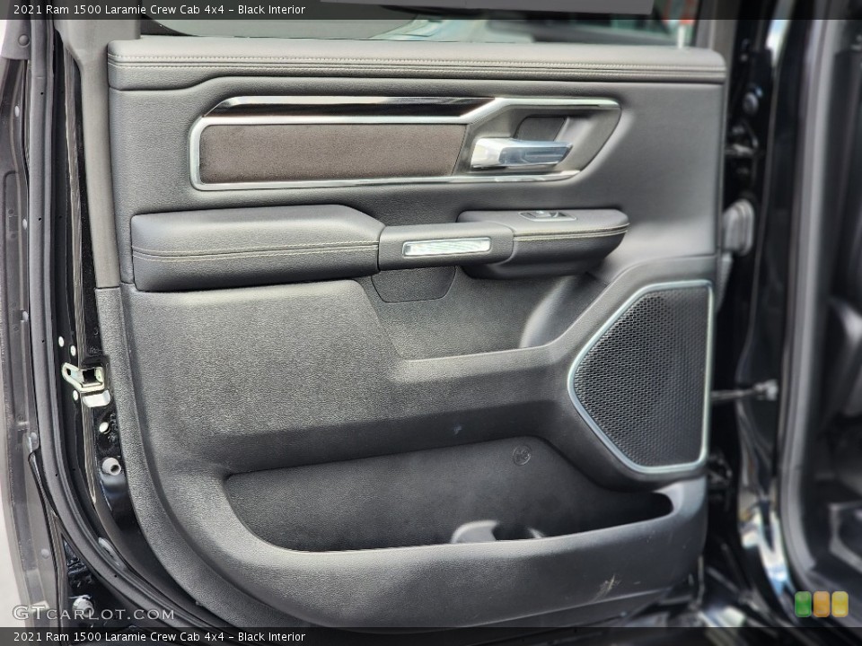 Black Interior Door Panel for the 2021 Ram 1500 Laramie Crew Cab 4x4 #144920963