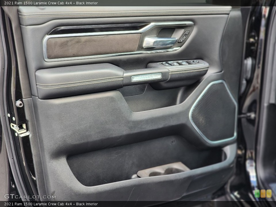 Black Interior Door Panel for the 2021 Ram 1500 Laramie Crew Cab 4x4 #144921033