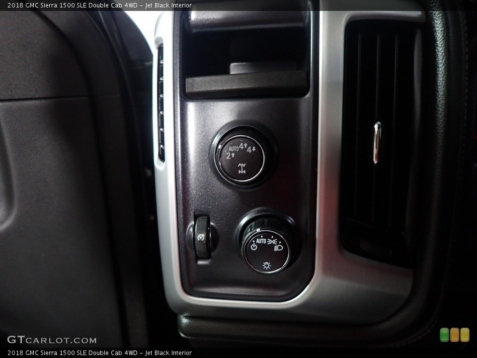 Jet Black Interior Controls for the 2018 GMC Sierra 1500 SLE Double Cab 4WD #144921723
