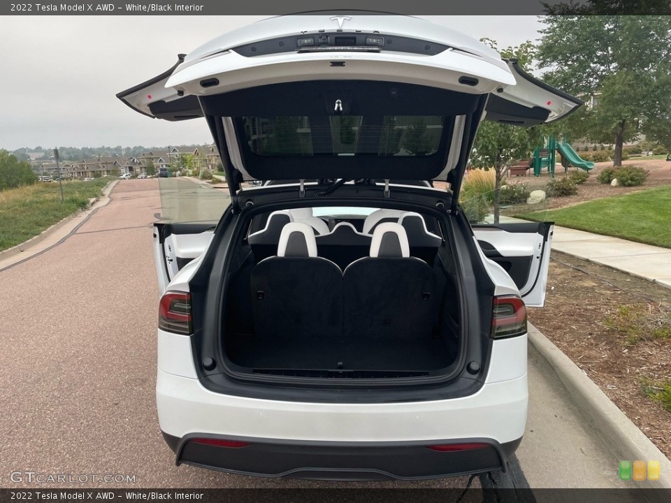 White/Black Interior Trunk for the 2022 Tesla Model X AWD #144925116