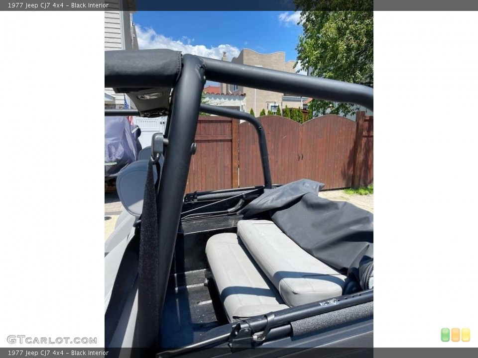 Black Interior Rear Seat for the 1977 Jeep CJ7 4x4 #144925287