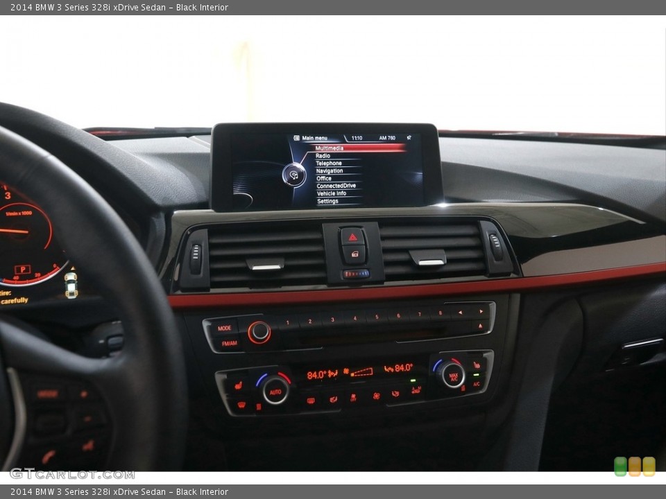 Black Interior Controls for the 2014 BMW 3 Series 328i xDrive Sedan #144925575