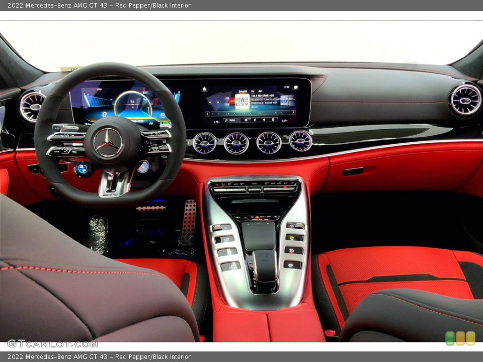 Red Pepper/Black Interior Dashboard for the 2022 Mercedes-Benz AMG GT 43 #144925920