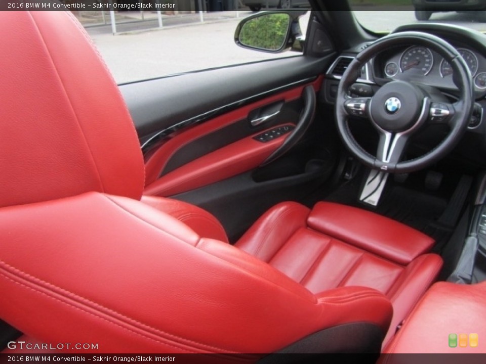 Sakhir Orange/Black Interior Front Seat for the 2016 BMW M4 Convertible #144926035