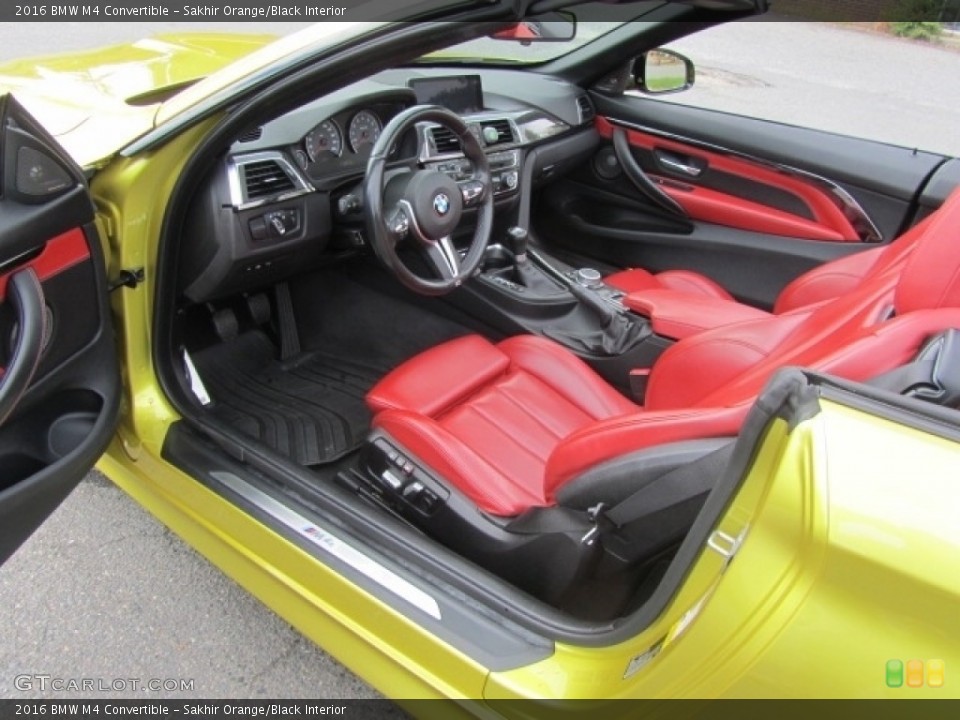 Sakhir Orange/Black Interior Photo for the 2016 BMW M4 Convertible #144926150
