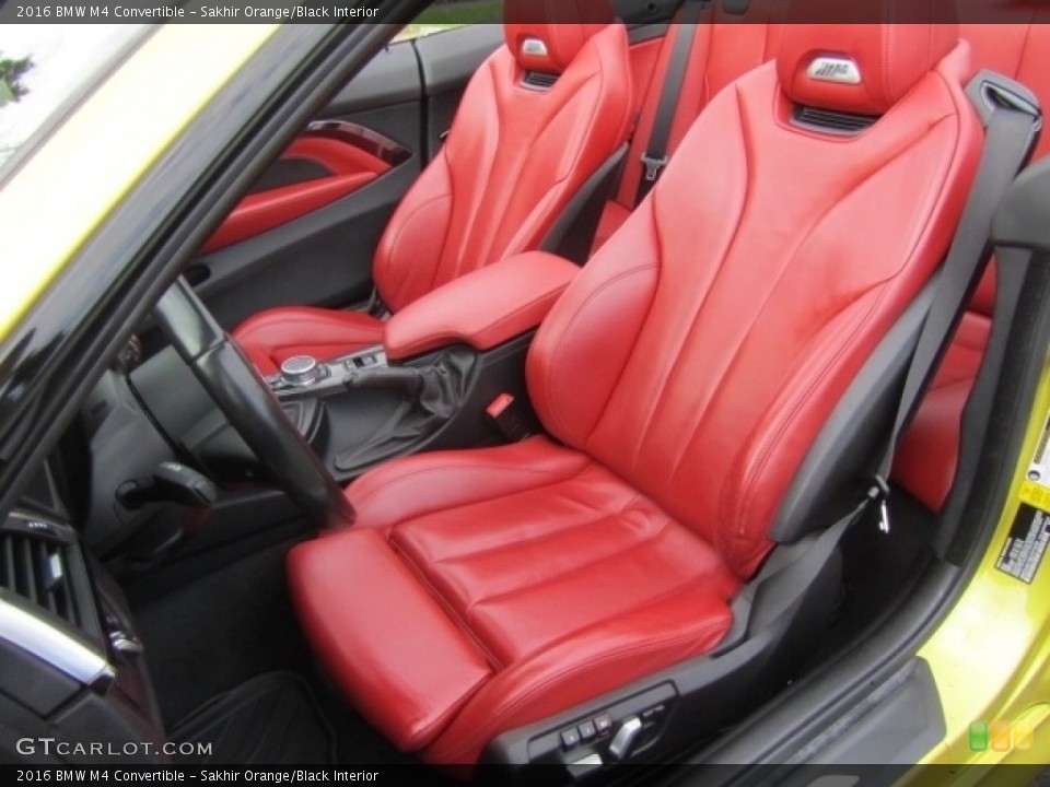 Sakhir Orange/Black Interior Front Seat for the 2016 BMW M4 Convertible #144926194